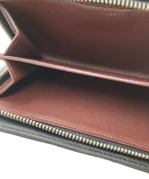 CHANEL（シャネル）CHANEL (シャネル) マトラッセラムスキン二つ折り財布 ブラックの古着・服飾アイテム