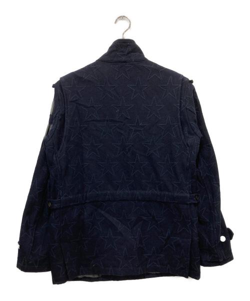 DREAMING OF THE SHINING STARS（ドロウニングオブザシャイニングスターズ）DREAMING OF THE SHINING STARS (ドロウニングオブザシャイニングスターズ) ウールスタージャケット ネイビー サイズ:3の古着・服飾アイテム