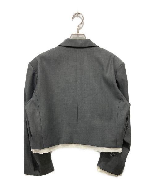 Sea Room lynn（シールームリン）Sea Room lynn (シールームリン) レイヤードショートテーラードジャケット グレー サイズ:Freeの古着・服飾アイテム