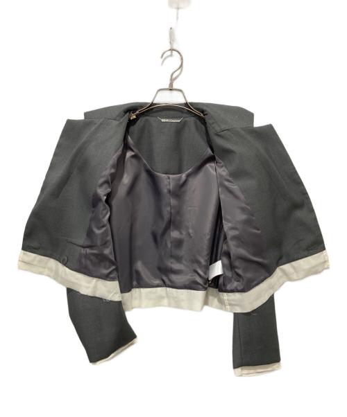 Sea Room lynn（シールームリン）Sea Room lynn (シールームリン) レイヤードショートテーラードジャケット グレー サイズ:Freeの古着・服飾アイテム