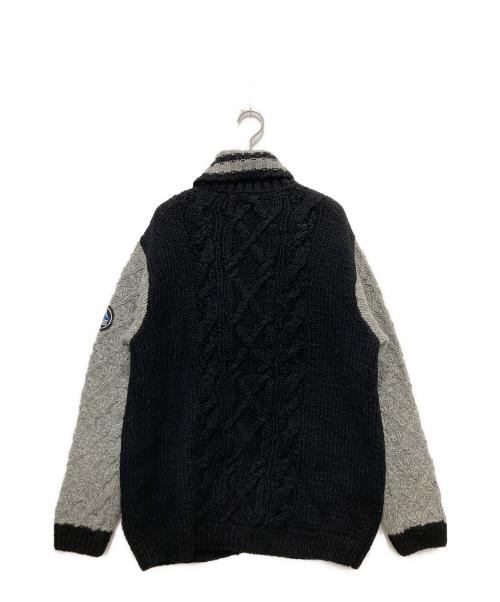 CAMBIO（カンビオ）CAMBIO (カンビオ) HIMALAYAN CLIMBERS HAND-KNIT ブラック×グレー サイズ:LLの古着・服飾アイテム