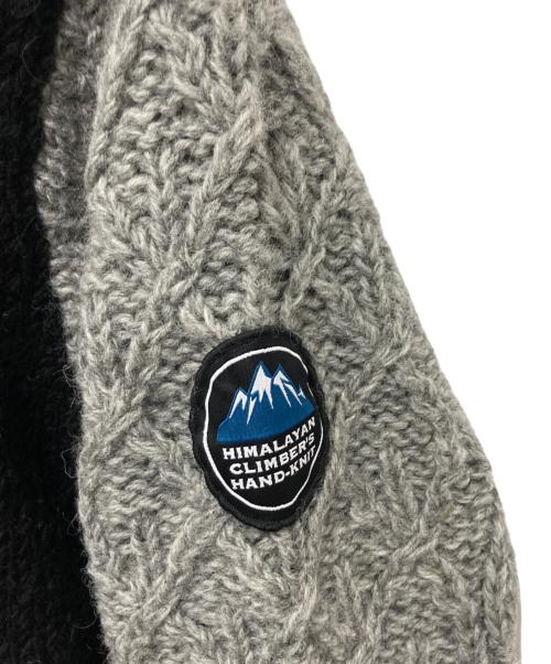 CAMBIO（カンビオ）CAMBIO (カンビオ) HIMALAYAN CLIMBERS HAND-KNIT ブラック×グレー サイズ:LLの古着・服飾アイテム