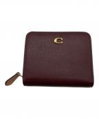 COACHコーチ）の古着「ビルフォールドウォレット」｜ボルドー