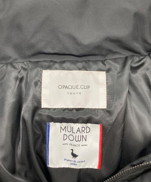 OPAQUE.CLIP（オペークドットクリップ）OPAQUE.CLIP (オペークドットクリップ) ミュラーダウン モンスターコート ブラック サイズ:Mの古着・服飾アイテム