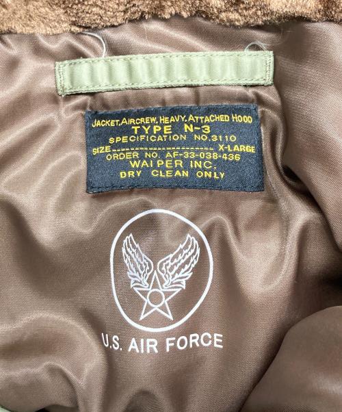 waiper（ワイパー）waiper (ワイパー) AIR CREW N-3 フライトジャケット カーキ サイズ:XLの古着・服飾アイテム