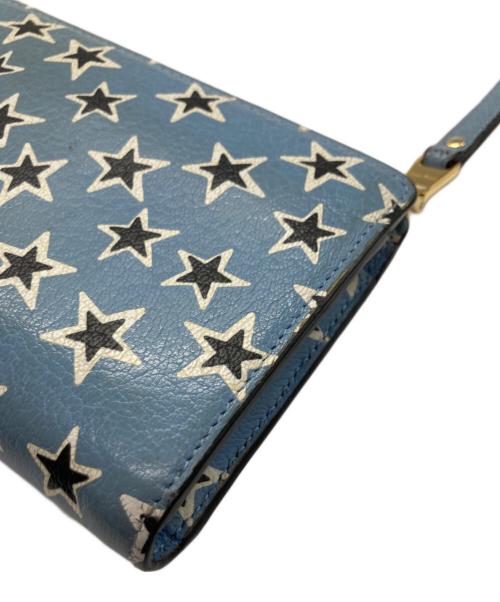 MIU MIU（ミュウミュウ）MIU MIU (ミュウミュウ) スター柄長財布 ブルー サイズ:下記参照の古着・服飾アイテム