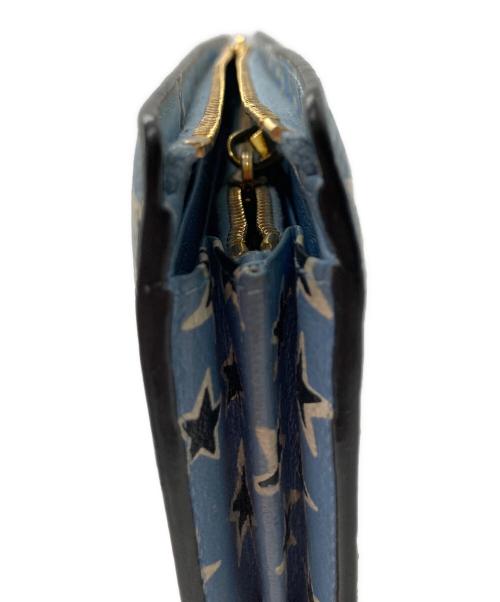 MIU MIU（ミュウミュウ）MIU MIU (ミュウミュウ) スター柄長財布 ブルー サイズ:下記参照の古着・服飾アイテム