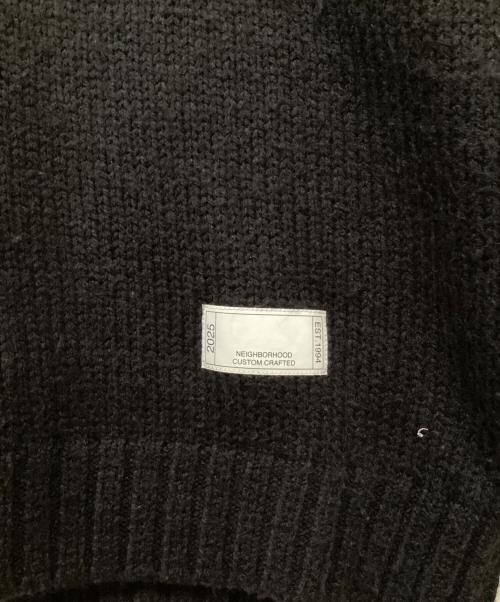 NEIGHBORHOOD（ネイバーフッド）NEIGHBORHOOD (ネイバーフッド) SAVAGE CREWNECK SWEATER / サベージクルーネックニット ブラック サイズ:Lの古着・服飾アイテム