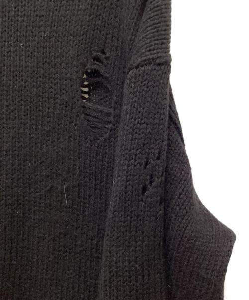 NEIGHBORHOOD（ネイバーフッド）NEIGHBORHOOD (ネイバーフッド) SAVAGE CREWNECK SWEATER / サベージクルーネックニット ブラック サイズ:Lの古着・服飾アイテム