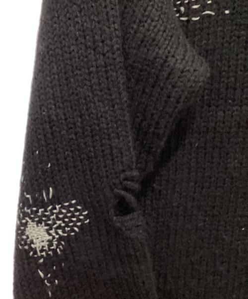 NEIGHBORHOOD（ネイバーフッド）NEIGHBORHOOD (ネイバーフッド) SAVAGE CREWNECK SWEATER / サベージクルーネックニット ブラック サイズ:Lの古着・服飾アイテム