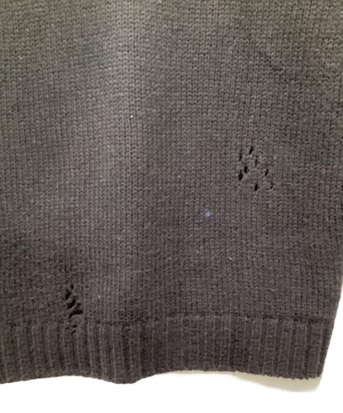 NEIGHBORHOOD（ネイバーフッド）NEIGHBORHOOD (ネイバーフッド) SAVAGE CREWNECK SWEATER / サベージクルーネックニット ブラック サイズ:Lの古着・服飾アイテム