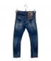 DSQUARED2 (ディースクエアード) Dark Reveal Wash Sexy Twist Jeans インディゴ サイズ:42：20000円