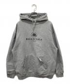 BALENCIAGAバレンシアガ）の古着「BBモードロゴプリントパーカー」｜グレー