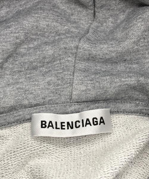 BALENCIAGA（バレンシアガ）BALENCIAGA (バレンシアガ) BBモードロゴプリントパーカー グレー サイズ:Mの古着・服飾アイテム