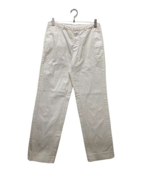 JIL SANDER（ジルサンダー）JIL SANDER (ジルサンダー) ストレートパンツ ホワイト サイズ:48の古着・服飾アイテム