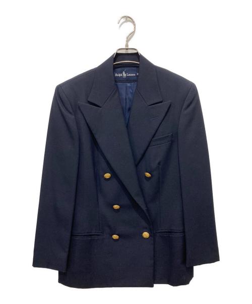 RALPH LAUREN（ラルフローレン）RALPH LAUREN (ラルフローレン) 金釦ダブルテーラードジャケット ネイビー サイズ:9の古着・服飾アイテム