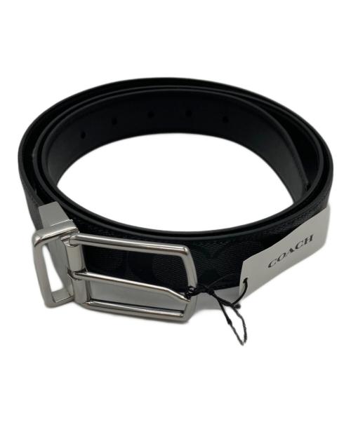 COACH（コーチ）COACH (コーチ) ハーネス バックル カット トゥ サイズ リバーシブル ベルト ブラック 未使用品の古着・服飾アイテム