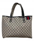 GUCCIグッチ）の古着「シェリーラインPVCトートバッグ」｜ネイビー