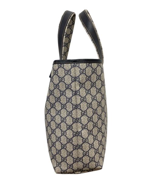 GUCCI（グッチ）GUCCI (グッチ) シェリーラインPVCトートバッグ ネイビーの古着・服飾アイテム