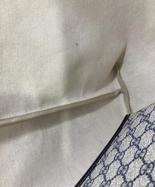 GUCCI（グッチ）GUCCI (グッチ) シェリーラインPVCトートバッグ ネイビーの古着・服飾アイテム