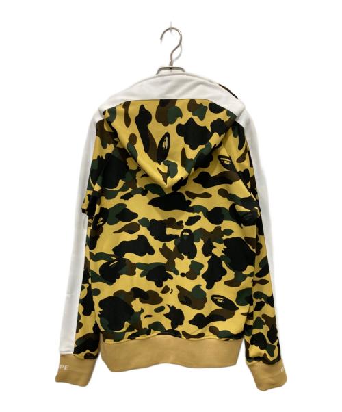 A BATHING APE（アベイシングエイプ）A BATHING APE (ア ベイシング エイプ) 1stカモラインジャージージップパーカー イエロー サイズ:Lの古着・服飾アイテム