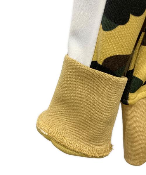 A BATHING APE（アベイシングエイプ）A BATHING APE (ア ベイシング エイプ) 1stカモラインジャージージップパーカー イエロー サイズ:Lの古着・服飾アイテム