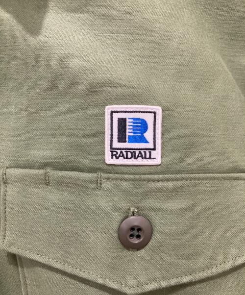 RADIALL（ラディアル）RADIALL (ラディアル) HAMMOND - OPEN COLLARED SHIRT L/S / オープンカラーワークシャツ カーキ サイズ:Mの古着・服飾アイテム
