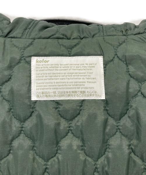 KOLOR（カラー）KOLOR (カラー) レザートリム ジャケット ブラウン サイズ:1の古着・服飾アイテム