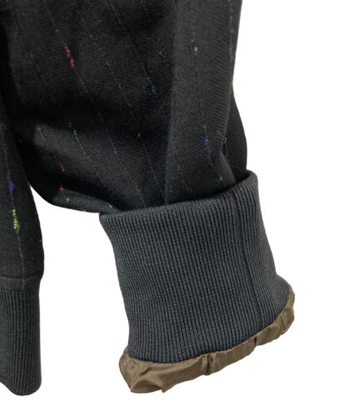 PS Paul Smith（ＰＳポールスミス）PS Paul Smith (ＰＳポールスミス) ストライプブルゾン ブラック サイズ:Mの古着・服飾アイテム