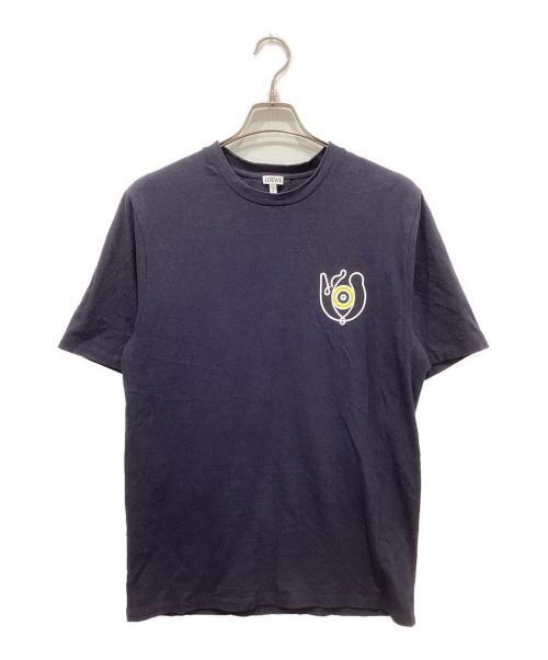 LOEWE（ロエベ）LOEWE (ロエベ) EYE NATURE PRINTED T-SHIRT ネイビー サイズ:Mの古着・服飾アイテム