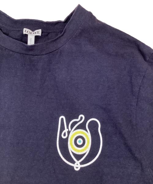 LOEWE（ロエベ）LOEWE (ロエベ) EYE NATURE PRINTED T-SHIRT ネイビー サイズ:Mの古着・服飾アイテム