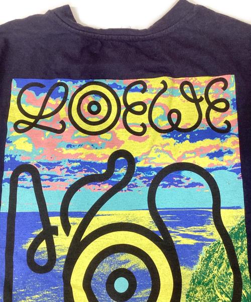 LOEWE（ロエベ）LOEWE (ロエベ) EYE NATURE PRINTED T-SHIRT ネイビー サイズ:Mの古着・服飾アイテム