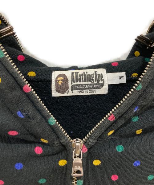 A BATHING APE（ア ベイシング エイプ）A BATHING APE (ア ベイシング エイプ) マルチドットジップパーカー サイズ:Mの古着・服飾アイテム