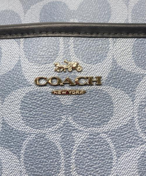 COACH（コーチ）COACH (コーチ) ショルダーバッグ ブルー×ネイビーの古着・服飾アイテム
