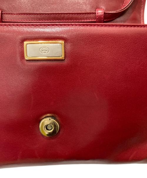 GUCCI（グッチ）GUCCI (グッチ) ショルダーバッグ / レザーショルダーバッグ レッドの古着・服飾アイテム