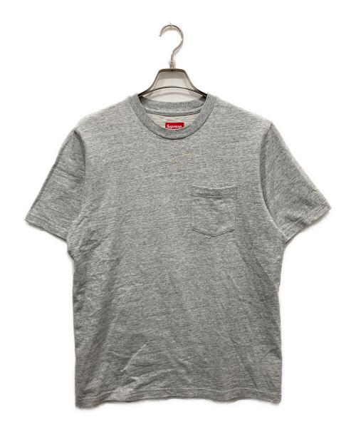 SUPREME（シュプリーム）SUPREME (シュプリーム) S/S Pocket Tee / S/S ポケット Tシャツ グレー サイズ:Mの古着・服飾アイテム
