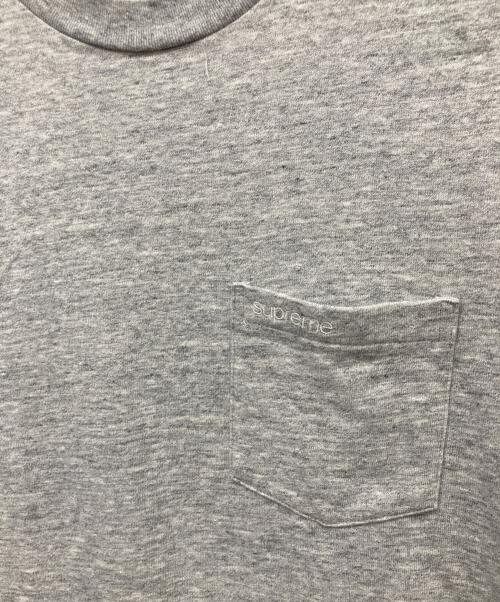 SUPREME（シュプリーム）SUPREME (シュプリーム) S/S Pocket Tee / S/S ポケット Tシャツ グレー サイズ:Mの古着・服飾アイテム