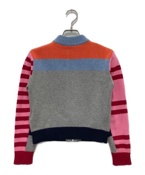 MARNI（マルニ）MARNI (マルニ) カシミアブレンドワンポイントブランドロゴジップアップニット マルチカラー サイズ:10の古着・服飾アイテム