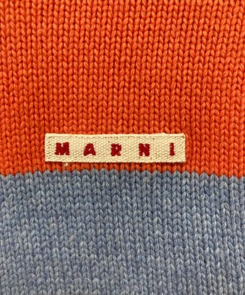 MARNI（マルニ）MARNI (マルニ) カシミアブレンドワンポイントブランドロゴジップアップニット マルチカラー サイズ:10の古着・服飾アイテム
