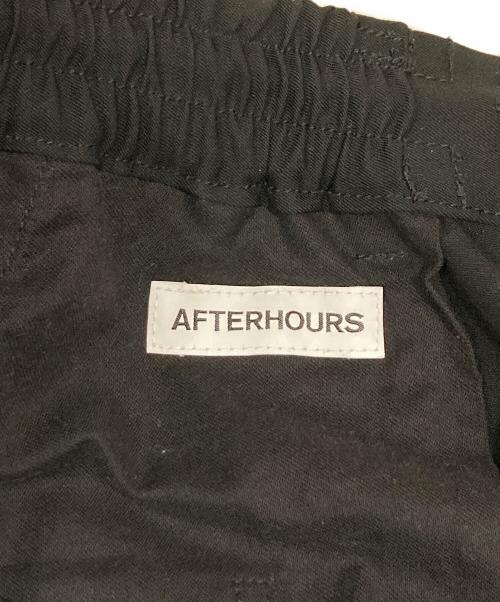 AFTERHOURS（アフターアワーズ）AFTERHOURS (アフターアワーズ) BENDING LINE BAGGY PANTS / ベンディングラインバギーパンツ ブラック サイズ:3の古着・服飾アイテム