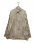 STUDIO NICHOLSON（スタジオ ニコルソン）の古着「ストライプシャツ」｜ベージュ