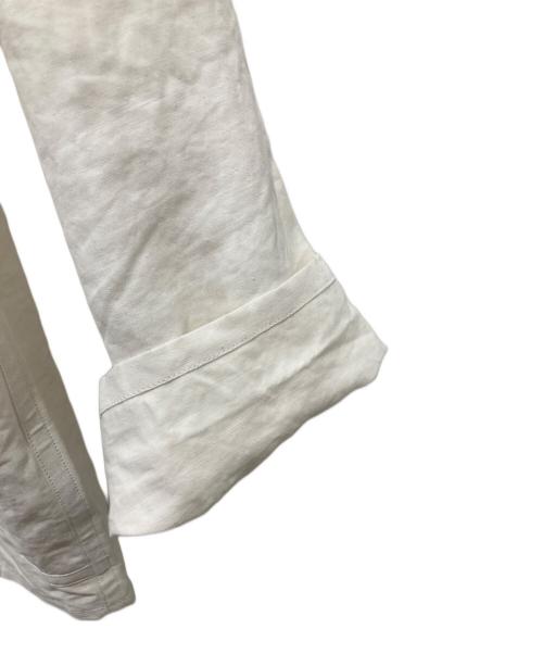 WARDER（ワーダー）WARDER (ワーダー) LINEN PIGMENT CHINESE JACKET ホワイト サイズ:Lの古着・服飾アイテム