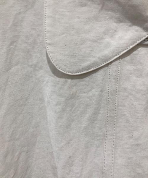 WARDER（ワーダー）WARDER (ワーダー) LINEN PIGMENT CHINESE JACKET ホワイト サイズ:Lの古着・服飾アイテム
