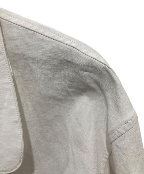 WARDER（ワーダー）WARDER (ワーダー) LINEN PIGMENT CHINESE JACKET ホワイト サイズ:Lの古着・服飾アイテム
