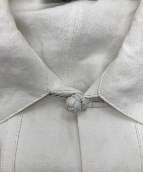 WARDER（ワーダー）WARDER (ワーダー) LINEN PIGMENT CHINESE JACKET ホワイト サイズ:Lの古着・服飾アイテム