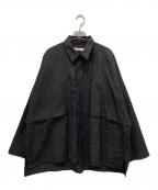 AFTERHOURSアフターアワーズ）の古着「ウールシャツジャケット」｜ブラック