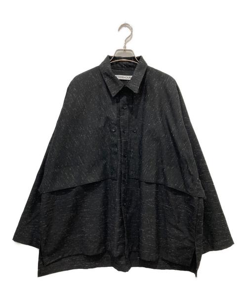 AFTERHOURS（アフターアワーズ）AFTERHOURS (アフターアワーズ) ウールシャツジャケット ブラック サイズ:3の古着・服飾アイテム