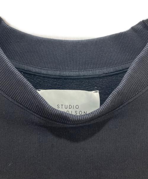 STUDIO NICHOLSON（スタジオ ニコルソン）STUDIO NICHOLSON (スタジオ ニコルソン) モックネックスウェット ネイビー サイズ:Mの古着・服飾アイテム