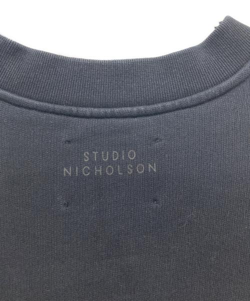 STUDIO NICHOLSON（スタジオ ニコルソン）STUDIO NICHOLSON (スタジオ ニコルソン) モックネックスウェット ネイビー サイズ:Mの古着・服飾アイテム