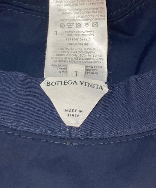 BOTTEGA VENETA（ボッテガベネタ）BOTTEGA VENETA (ボッテガベネタ) テックナイロン バケットハット ネイビーの古着・服飾アイテム